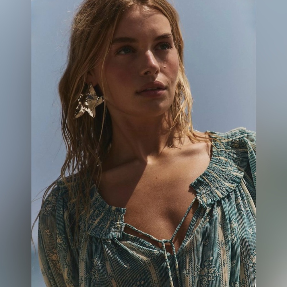 Free People Ursa Oversized Star Stud Earrings – Silver